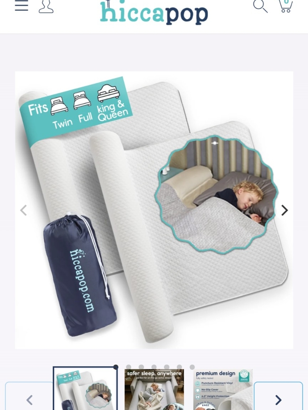 New In Packaging Hiccapop Bed Rails - Picture 3 of 4
